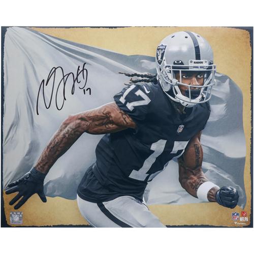 Signierter Fotodruck von Davante Adams, Las Vegas Raiders, 16 x 20 Zoll – Kunst von Brian Konnick