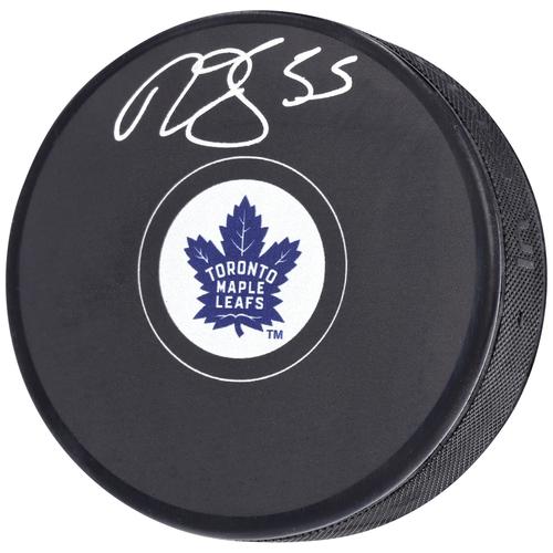 Signierter Hockeypuck von Mark Giordano, Toronto Maple Leafs