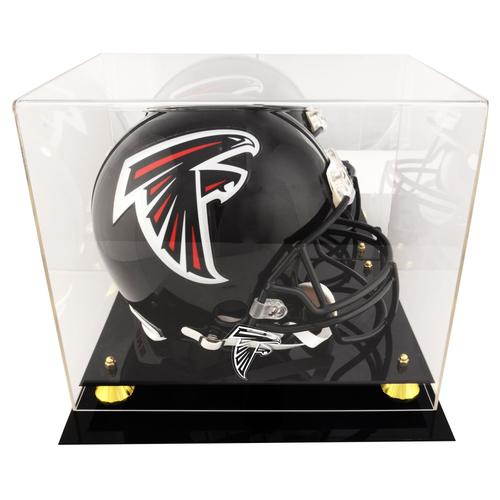 Atlanta Falcons Golden Classic Helmvitrine mit verspiegelter Rückseite