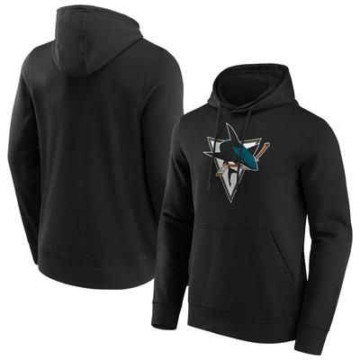 San Jose Sharks Fanatics Branded Iconic Secondary Color Logo Graphic Hoodie - Schwarz - Herren Image