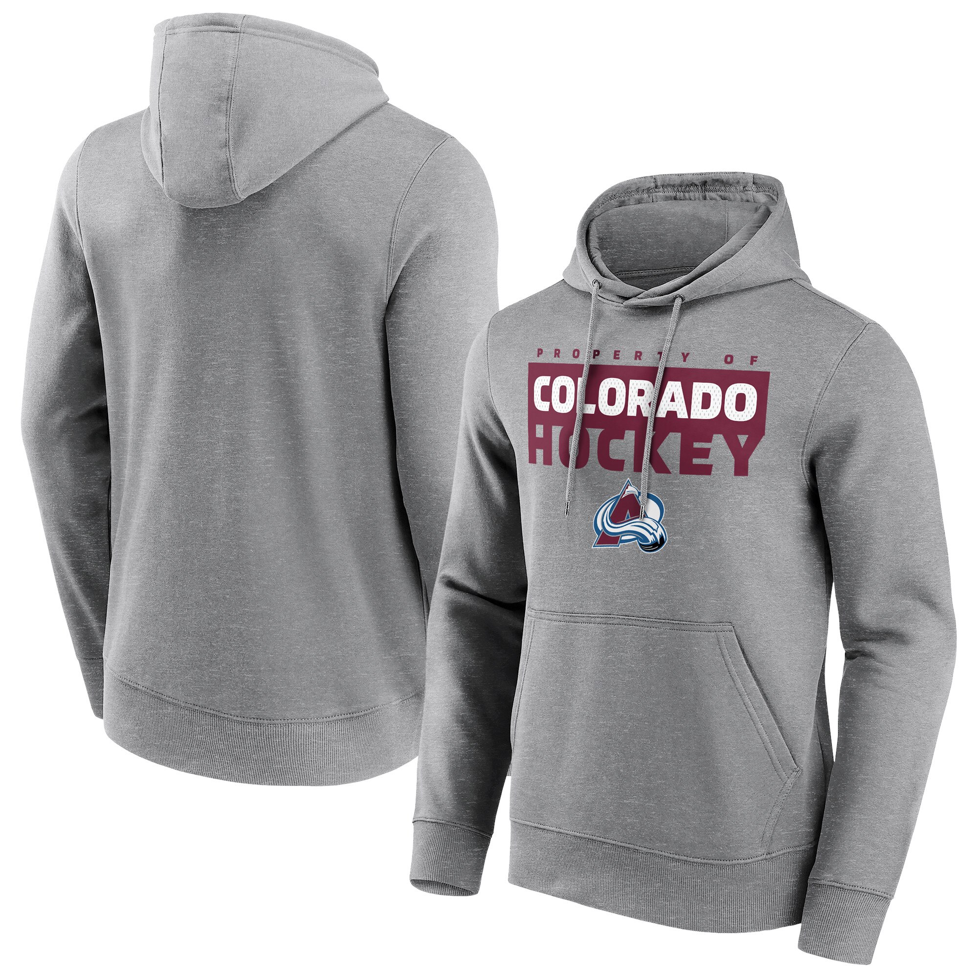 "Colorado Avalanche Fanatics Branded Gain Ground Hoodie - Sportgrau - Herren" Image