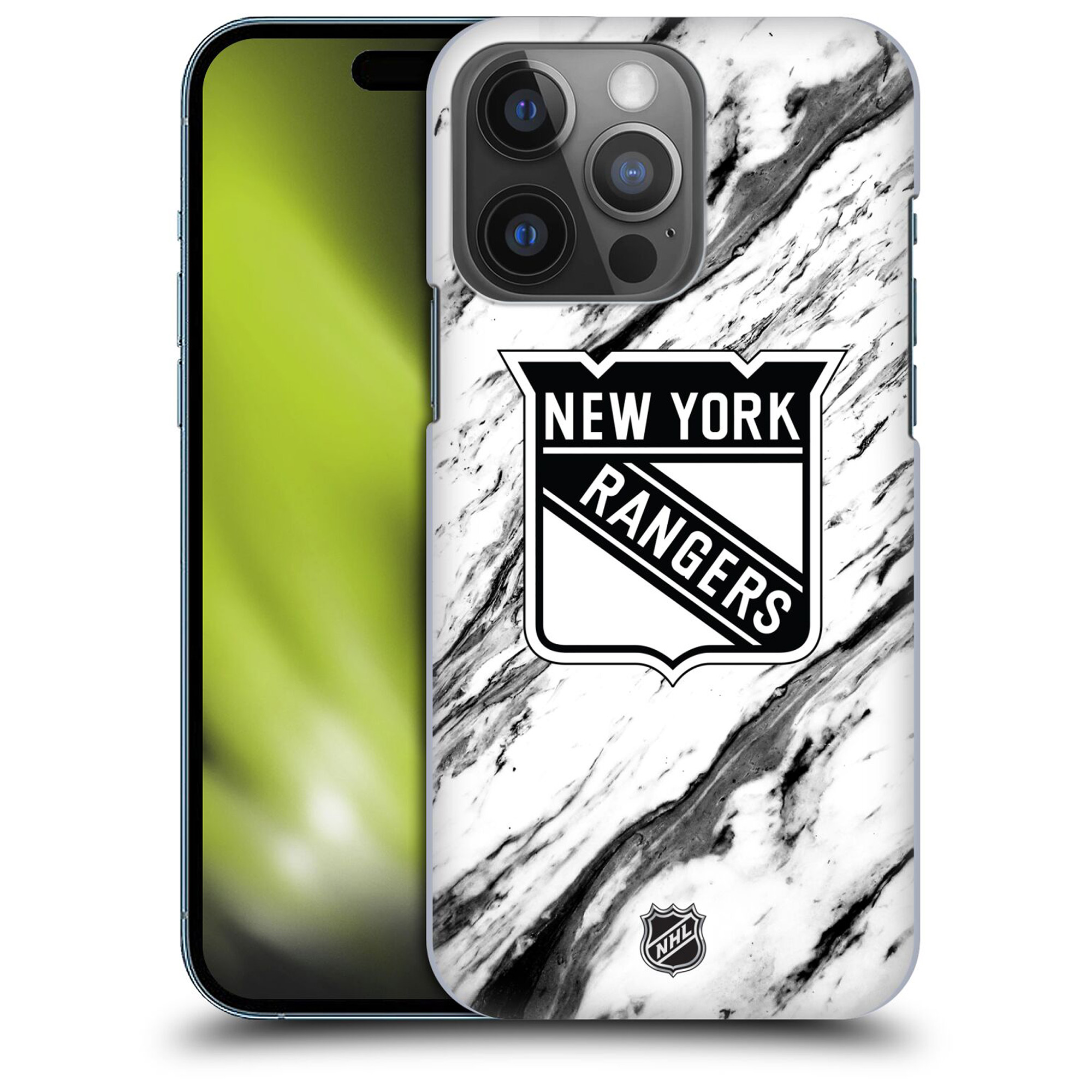New York Rangers NHL Marble Pattern Grafik Phone Case - iPhone Image