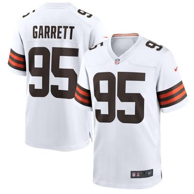 Cleveland Browns Nike Game Auswärtstrikot - Weiß - Myles Garrett - Jugendliche Image