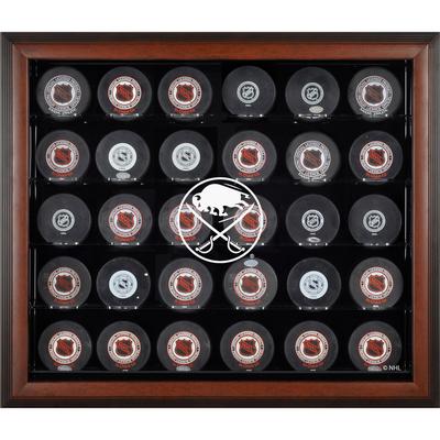 Buffalo Sabres Vitrine für 30 Pucks, braun gerahmt (2020-heute) Image