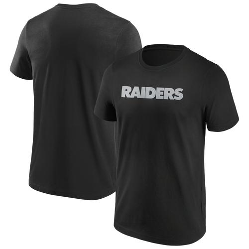 Las Vegas Raiders T-Shirt in Primärfarbe mit Wortmarke - Herren