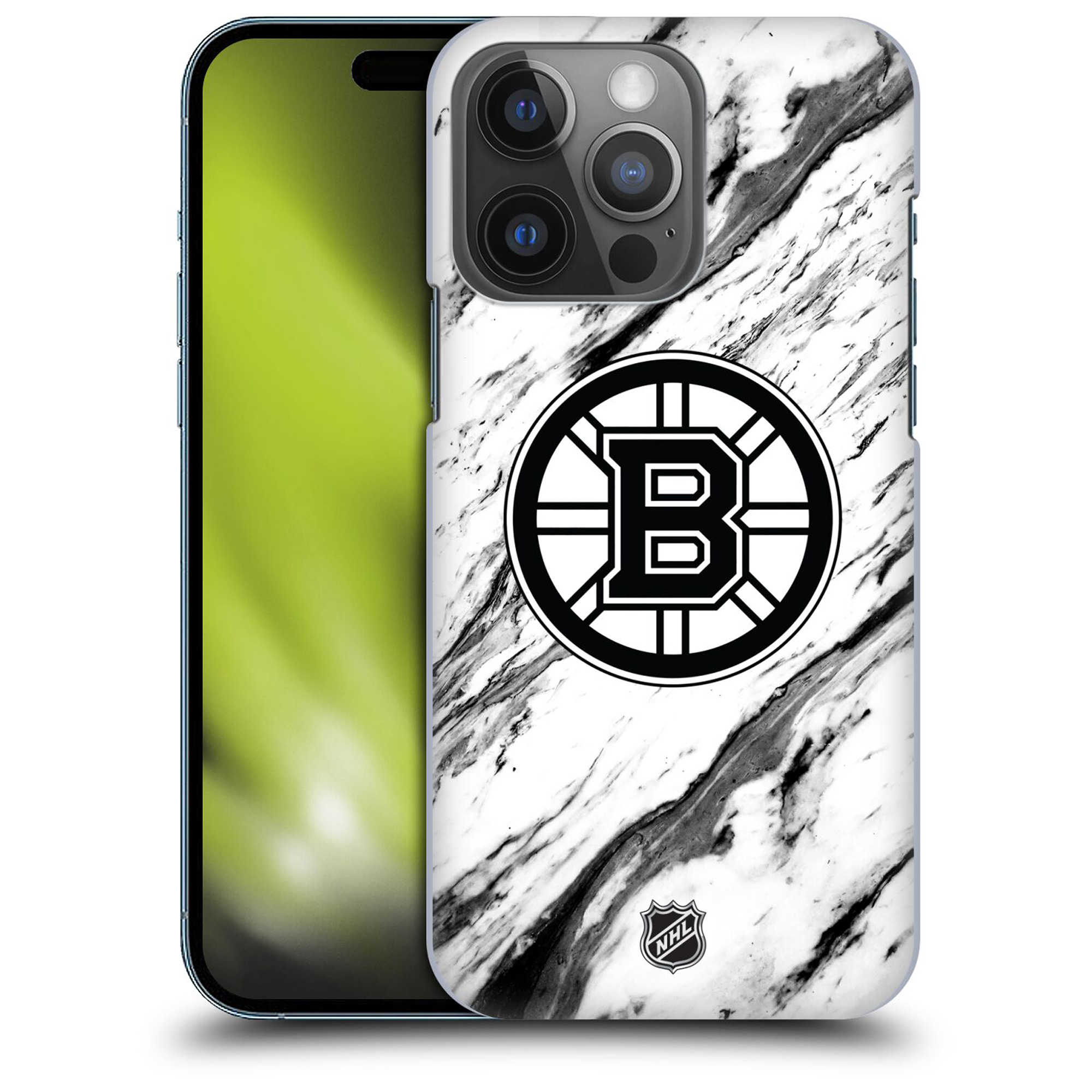 Boston Bruins NHL Marble Pattern Grafik Phone Case - iPhone Image