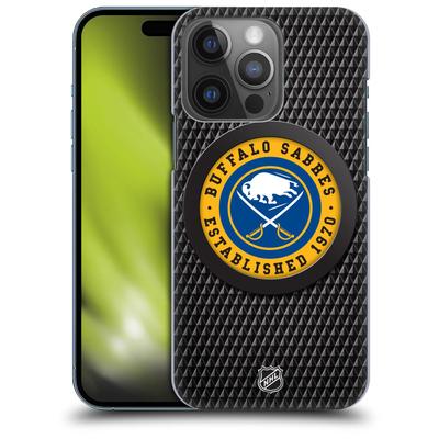 Buffalo Sabres NHL Puck Texture Grafik Phone Case - iPhone Image