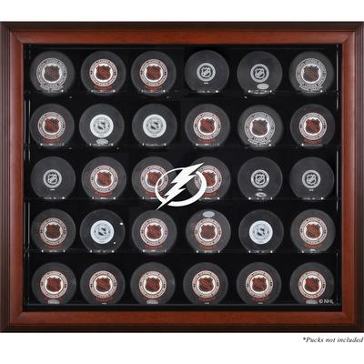Tampa Bay Lightning Vitrine aus Mahagoni für 30 Pucks Image