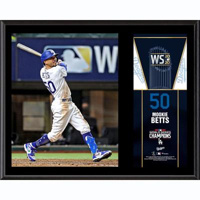 Mookie Betts Los Angeles Dodgers 2020 MLB World Series Champions Sublimierte Plakette, 30,5 x 38,1 cm Image
