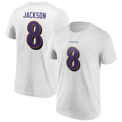 Baltimore Ravens Road Name & Number T-Shirt - Lamar Jackson - Herren Image