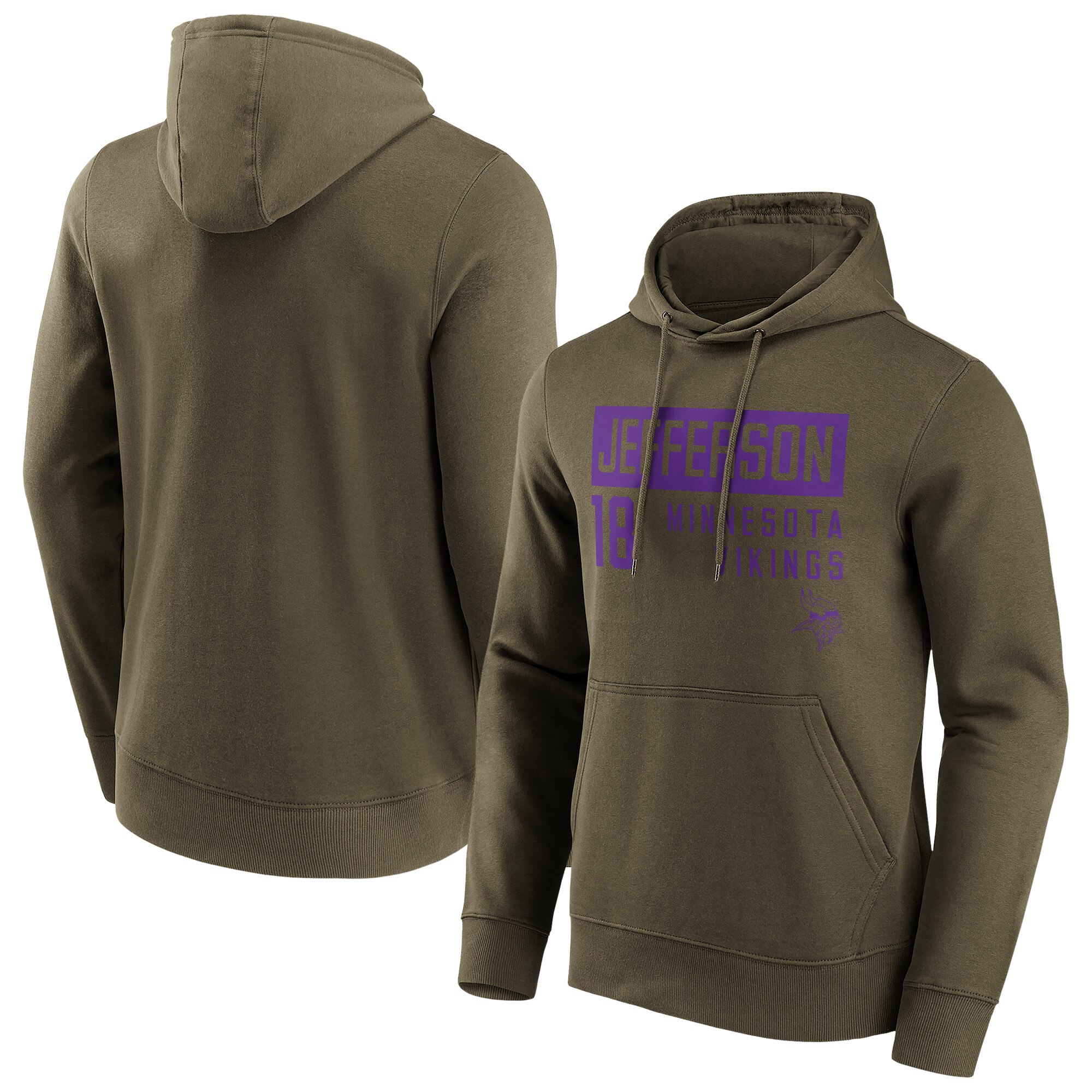 Minnesota Vikings Fashion Name & Number Hoodie - Justin Jefferson - Herren Image