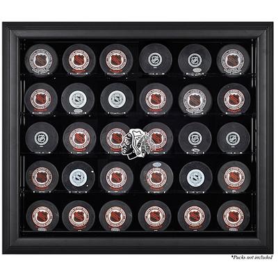 Schwarze Vitrine für 30 Pucks der Chicago Blackhawks Image