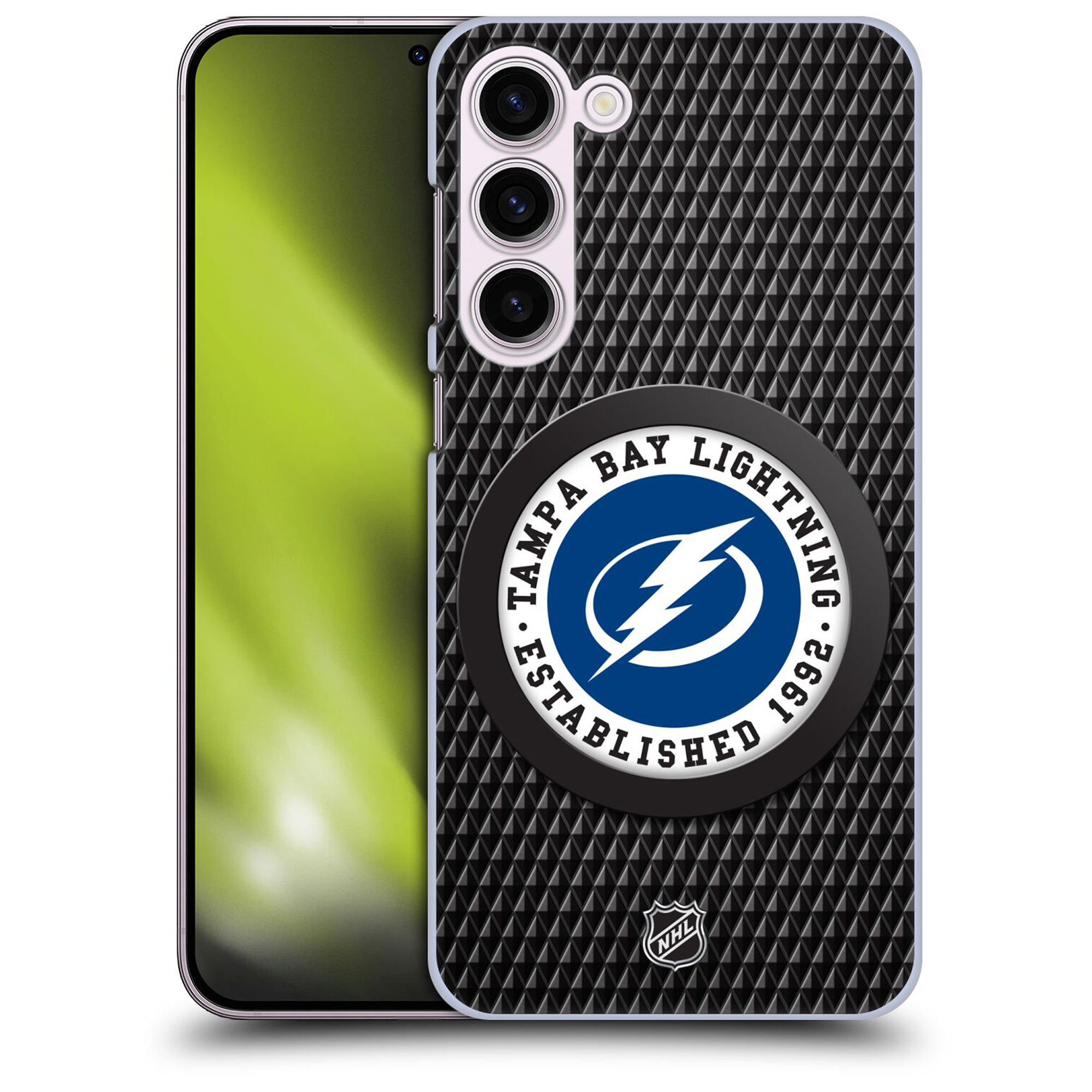 Tampa Bay Lightning NHL Puck Texture Grafik Phone Case - Samsung Image