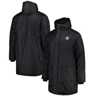 Sunderland Core Lange Stadionjacke – Schwarz – Herren Image