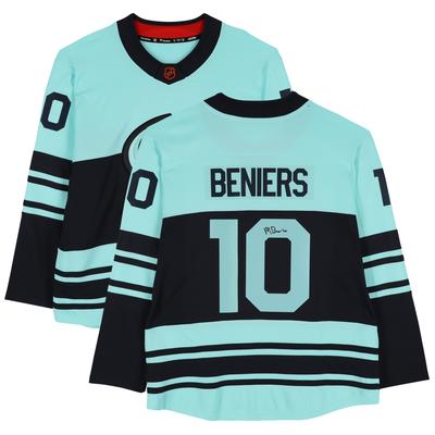 Matty Beniers Seattle Kraken signiertes 2022-23 Special Edition 2.0 Fanatics Breakaway Trikot Image