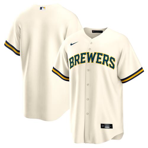 Cremefarbenes Milwaukee Brewers-Heimtrikot im Replica-Stil für Herren von Nike