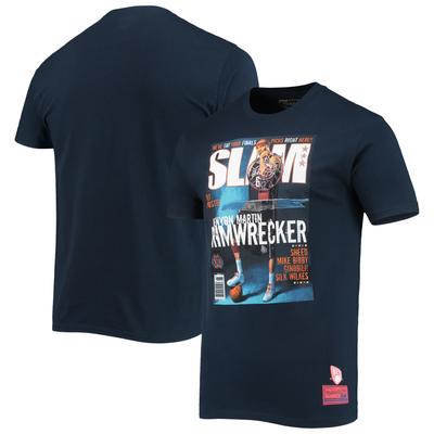 Mitchell & Ness Kenyon Martin New Jersey Nets Slam Player T-Shirt für Herren, Marineblau Image