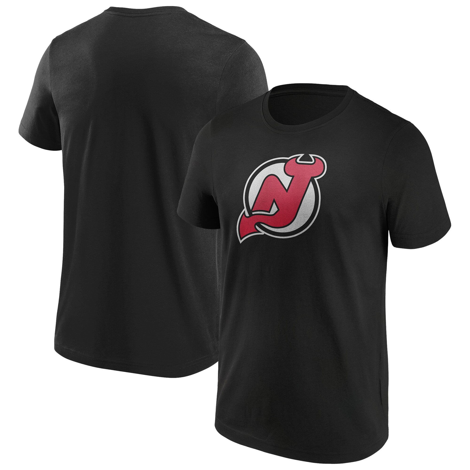 New Jersey Devils Fanatics Branded Iconic Primary Color Logo Graphic T-Shirt – Schwarz – Herren Image