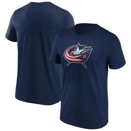 Columbus Blue Jackets Fanatics Branded Iconic Primary Color Logo Graphic T-Shirt – Navy – Herren