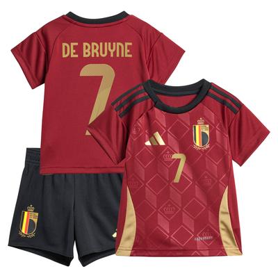 Belgien 2024 Mini-Kit Heim adidas - Baby mit Aufdruck De Bruyne 7 Image