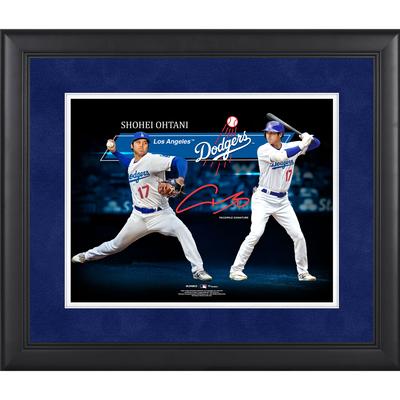 Shohei Ohtani Los Angeles Dodgers, gerahmte Spotlight-Collage im Format 11 x 14 Zoll Image