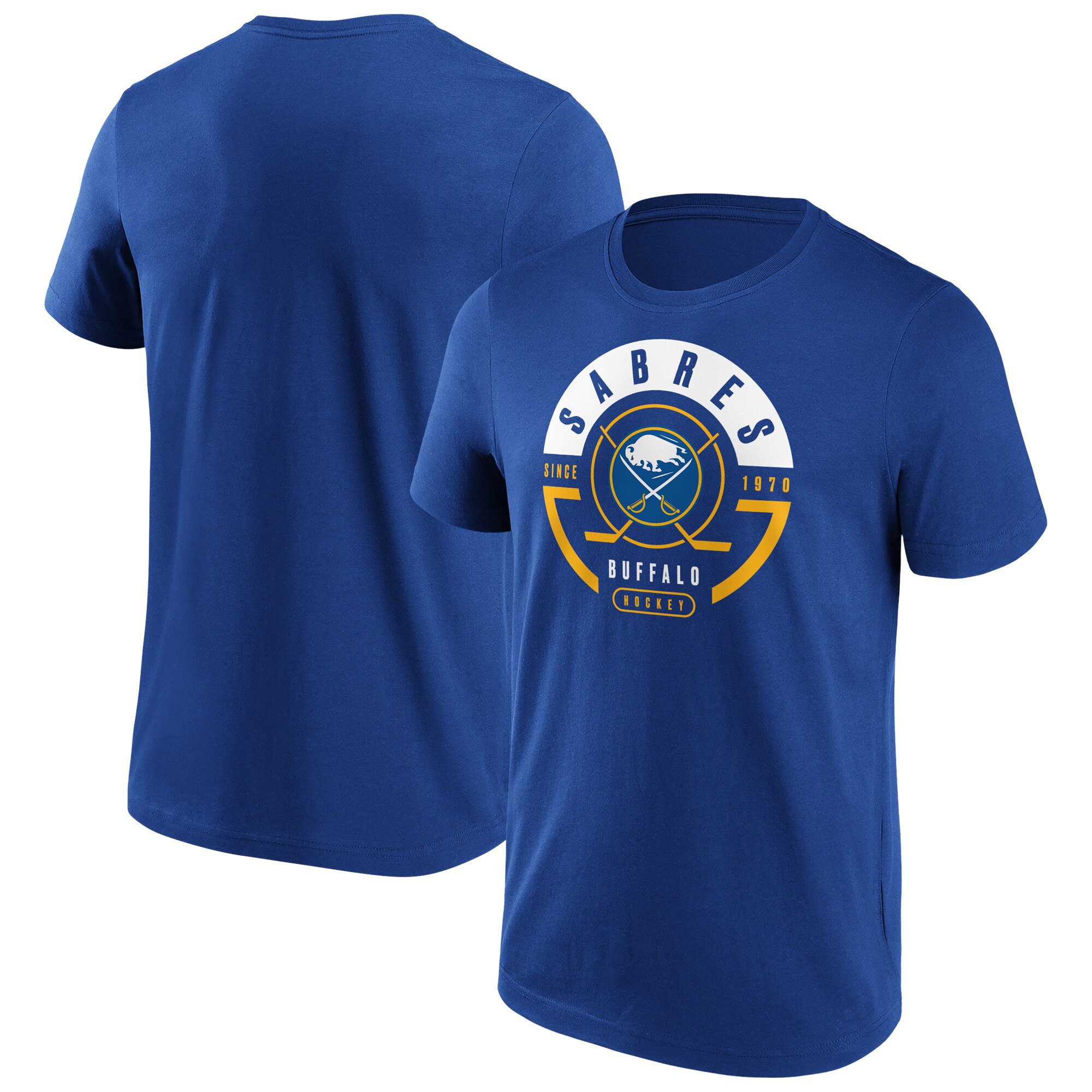 Buffalo Sabres Fanatics Branded Block Party T-Shirt - Royal - Herren Image