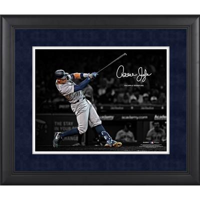 Aaron Judge New York Yankees Faksimile-Signatur gerahmt 11" x 14" Spotlight-Foto Image