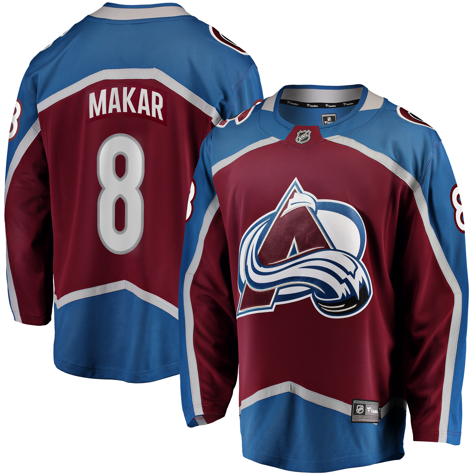 Cale Makar Colorado Avalanche Fanatics Home Breakaway-Spielertrikot – Kastanienbraun Image