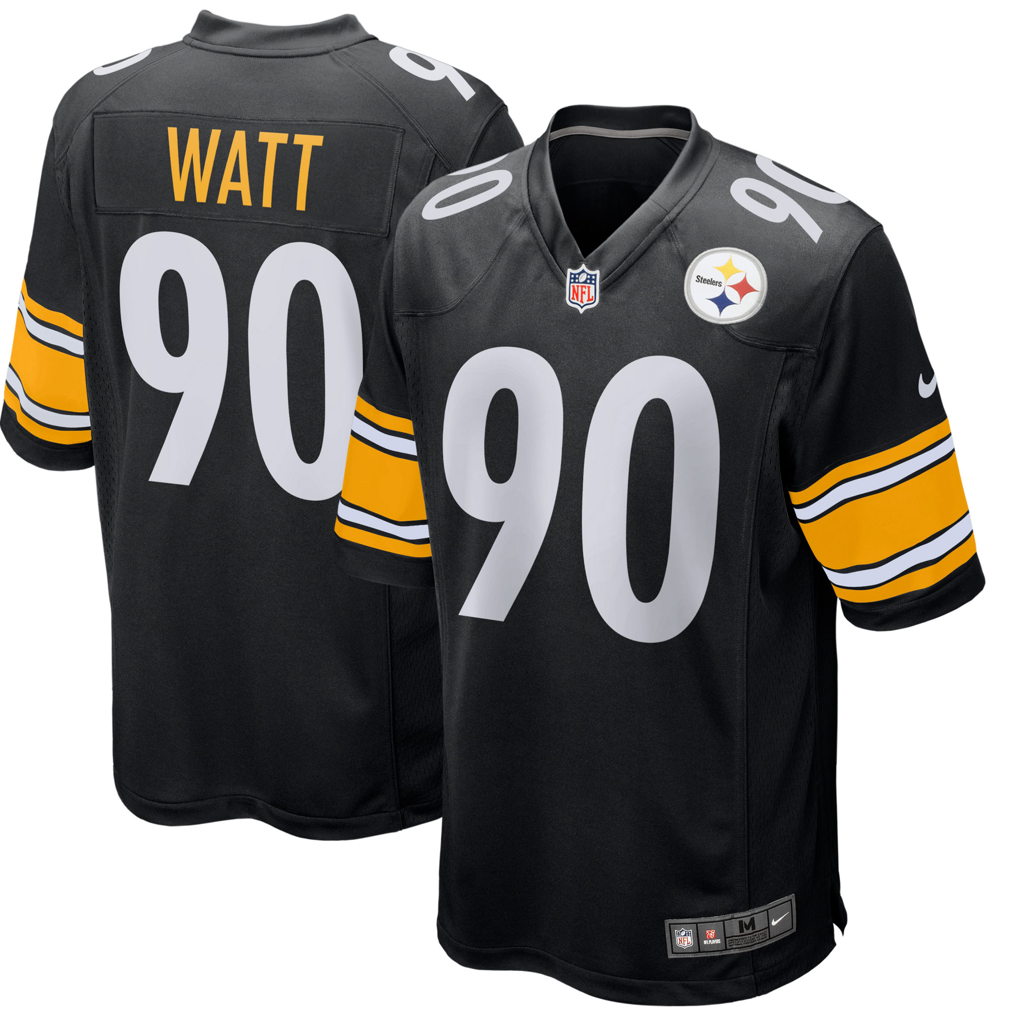 Pittsburgh Steelers Nike Game Heimtrikot - Schwarz - T.J. Watt - Herren Image