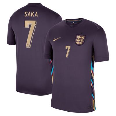 England Nike Stadion-Auswärtstrikot 2024 mit Aufdruck Saka 7 Image