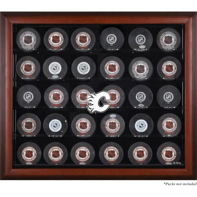 Calgary Flames Vitrine aus Mahagoni für 30 Pucks Image