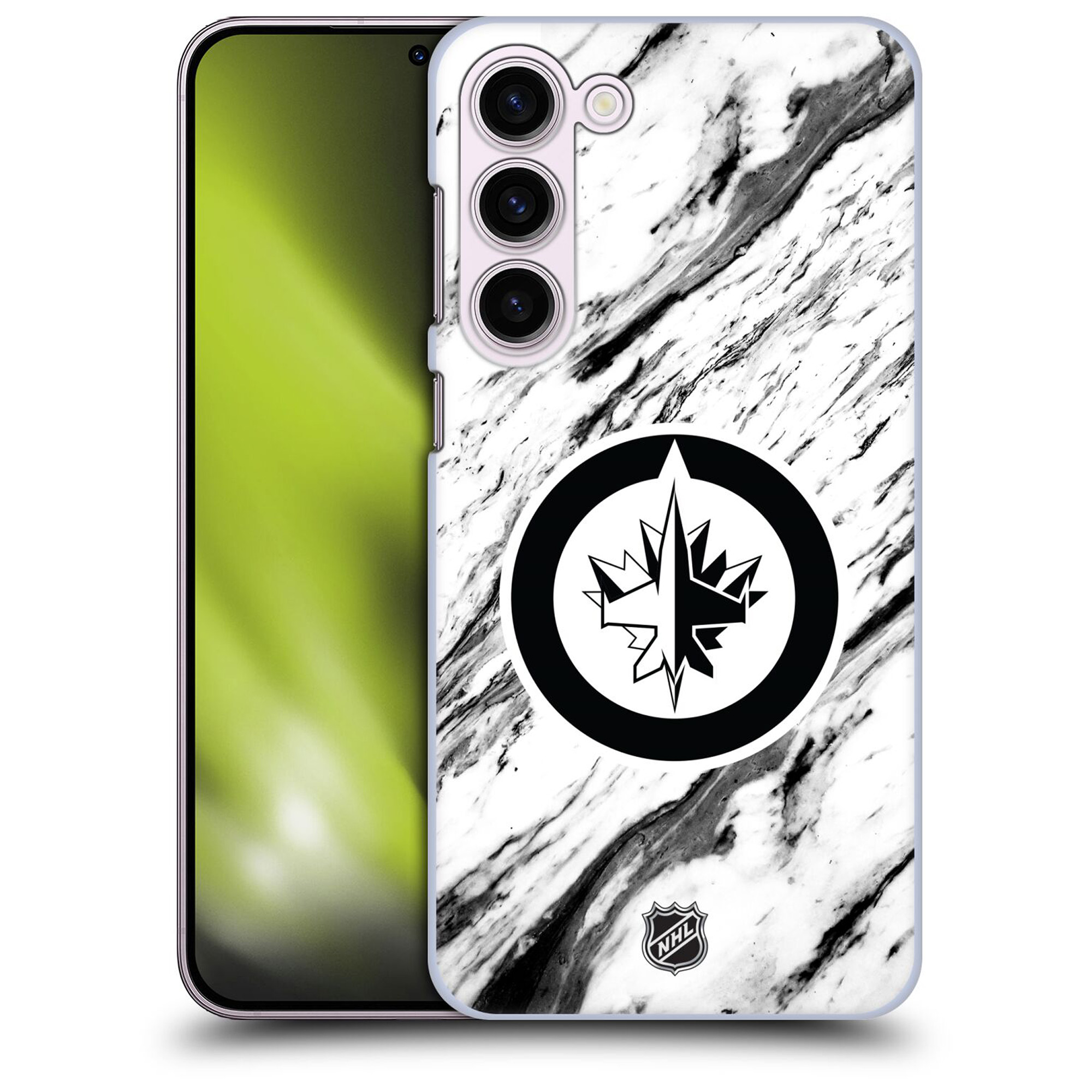 Winnipeg Jets NHL Marble Pattern Grafik Phone Case - Samsung Image