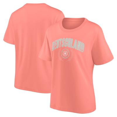DFB Rebel Academia Grafik Übergroßes T-Shirt - Korallendunst - Damen Image