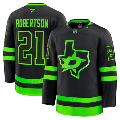 Schwarzes Dallas Stars-Alternative-Premium-Trikot von Jason Robertson für Herren von Fanatics Image