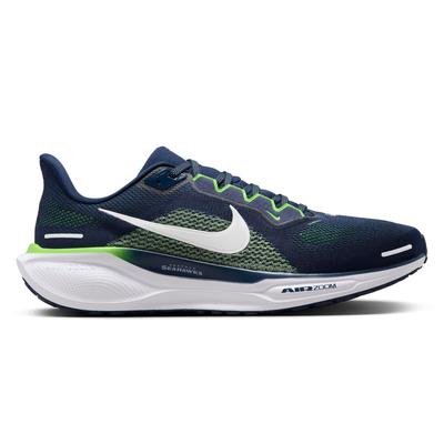 Unisex Nike Marineblau Seattle Seahawks Zoom Pegasus 41 Laufschuhe Image