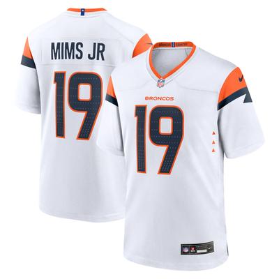 Denver Broncos Nike Game Auswärtstrikot - Weiß - Marvin Mims Jr. - Herren Image