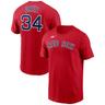 Nike David Ortiz – Rotes Boston Red Sox-T-Shirt mit Name und Nummer für Herren