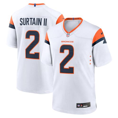 Denver Broncos Nike Game Auswärtstrikot - Weiß - Patrick Surtain II - Herren