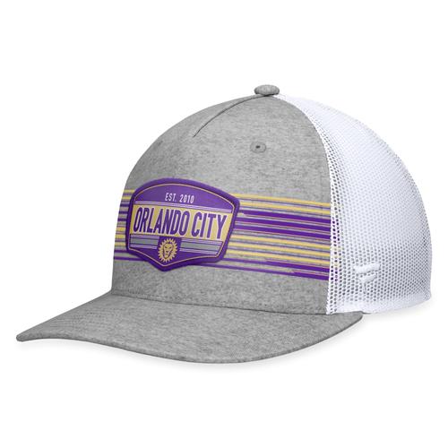 Herren Fanatics Steel Orlando City SC Stroke Trucker Snapback-Mütze