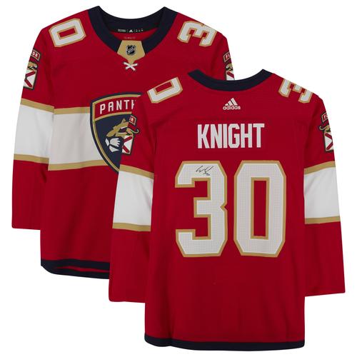 Spencer Knight – Florida Panthers – signiertes rotes Adidas-Authentiktrikot