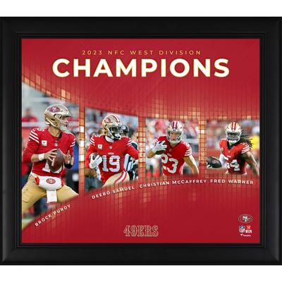 San Francisco 49ers 2023 NFC West Division Champions Collage, 15 x 17 Zoll Image
