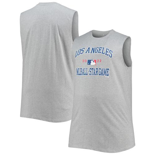 Men's Heathered Grey 2022 MLB All-Star Game Big & Tall Nachtwäsche Muscle Tank Top