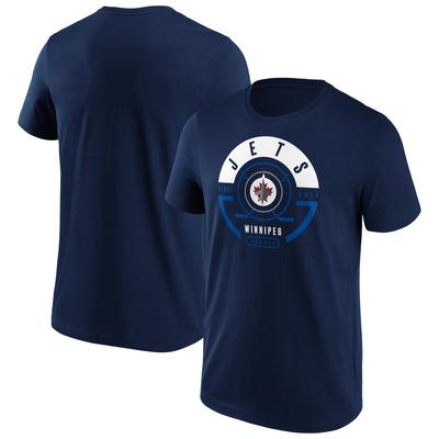 Winnipeg Jets Fanatics Branded Block Party T-Shirt - Navy - Herren Image