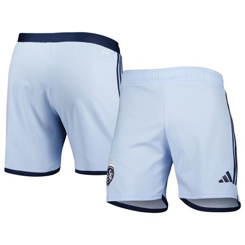 Hellblaue adidas Sporting Kansas City 2023 Auswärtstrikot AEROREADY Authentic für Herren