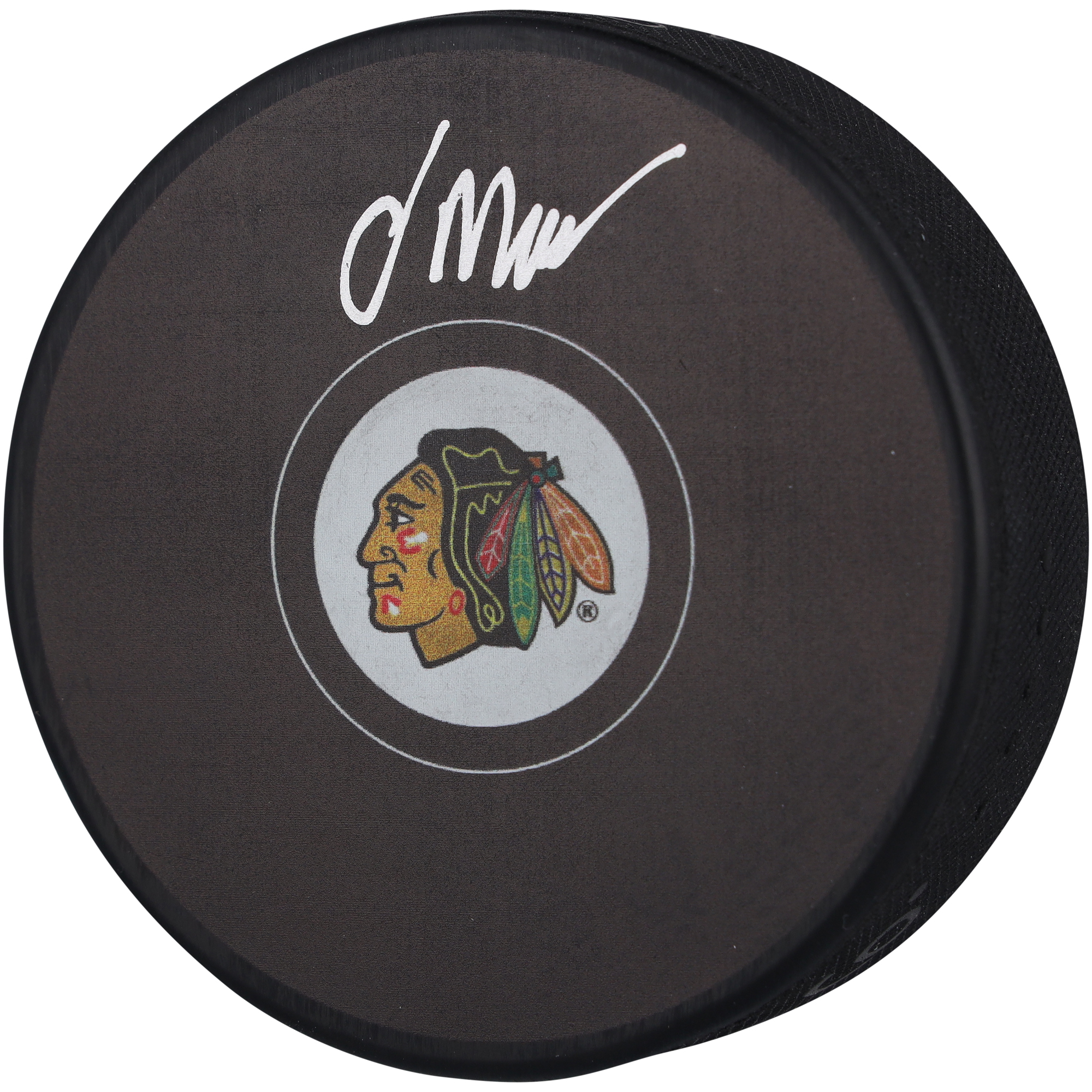 Oliver Moore Chicago Blackhawks signierter Hockeypuck Image