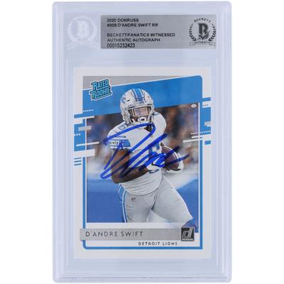 D'Andre Swift Detroit Lions signierte 2020 Panini Donruss bewertet Rookie #309 Beckett Fanatics bezeugte authentifizierte Rookie-Karte Image