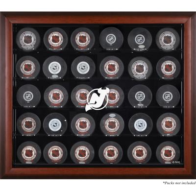 Mahagoni-Vitrine für 30 Pucks der New Jersey Devils Image