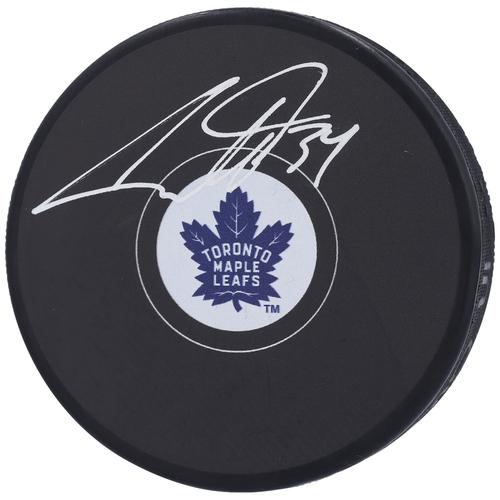 Signierter Hockeypuck von Auston Matthews aus den Toronto Maple Leafs