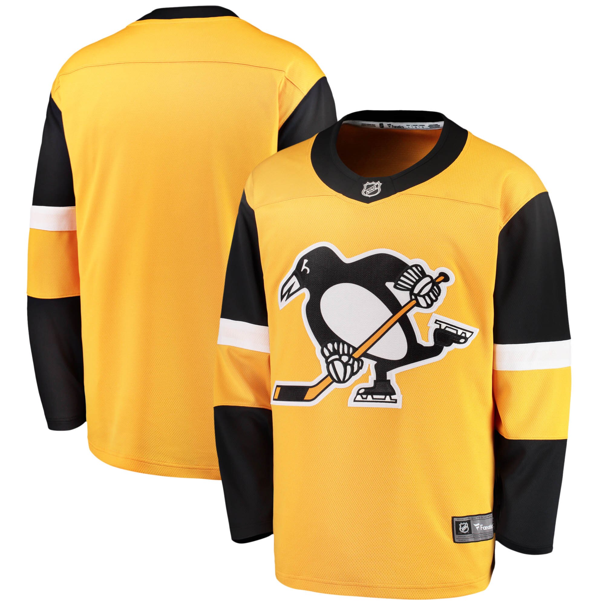 Pittsburgh Penguins Alternate Breakaway-Trikot mit Fanatics-Logo – Herren Image