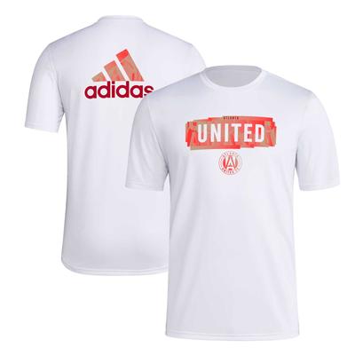 Weißes adidas Atlanta United FC Local Pop AEROREADY T-Shirt für Herren Image